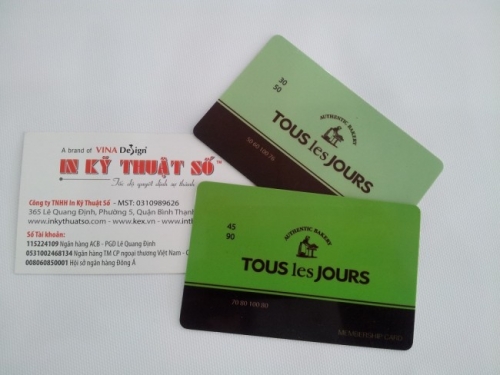 In Thẻ Nhựa đáp ứng nhu cầu in ấn thẻ nhựa cho Tous Les Jours