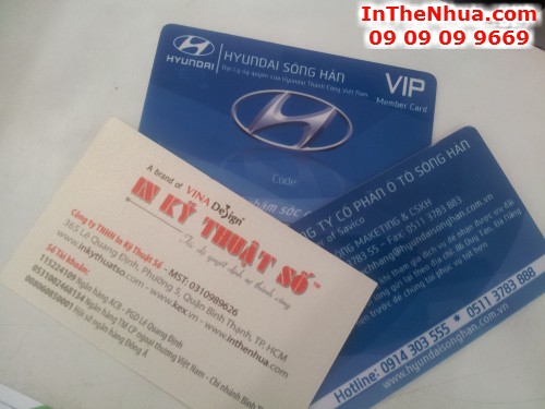 In thẻ nhựa cao cấp, thẻ VIP cho Hyundai Sông Hàn | In thẻ VIP Member Card tại In Thẻ Nhựa - InTheNhua.com