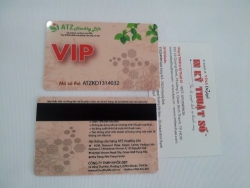 In thẻ nhựa làm thẻ VIP cho hệ thống cửa hàng ATZ Healthy Life