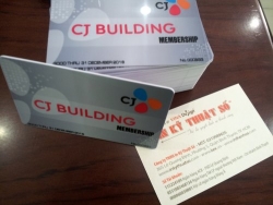 In thẻ nhựa thành viên cho CJ Building