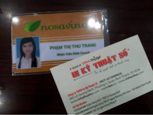 Thẻ nhựa ID cá nhân Phạm Thị Thu Trang