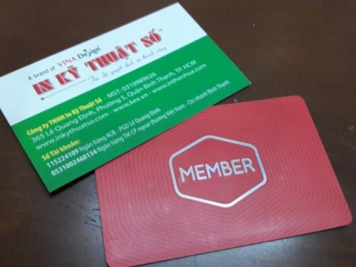 Thẻ hội viện, thẻ Member thực hiện in tại In Thẻ Nhựa - InTheNhua.com 
