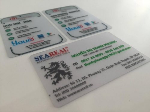 Thẻ nhựa trong suốt cho thành viên công ty SeaReal