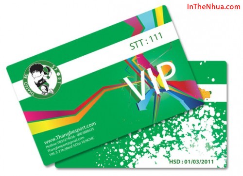 Mẫu thiết kế thẻ nhựa cho shop Thằng Bé Sport thực hiện bởi In Thẻ Nhựa - InTheNhua.com