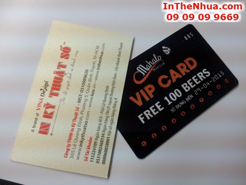 In thẻ nhựa số lượng ít | In VIP card cho Mahalo | Dịch vụ in thẻ nhựa tại In Thẻ Nhựa - InTheNhua.com